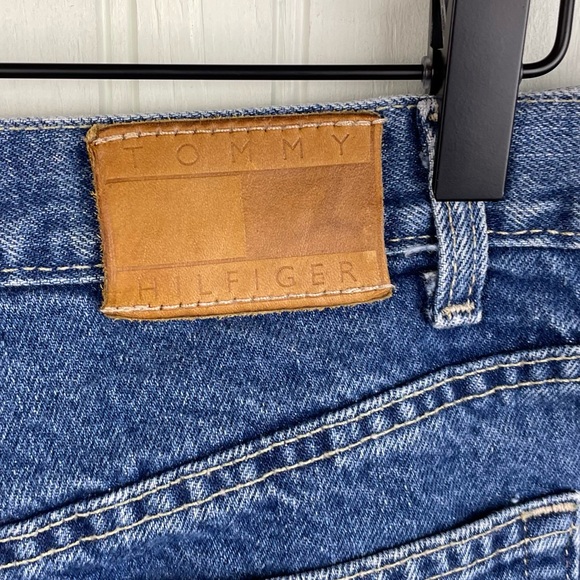 Vintage 2000s Y2K Women's Tommy Hilfiger Mom Jeans High Waist Dark Wash Size 10 - Picture 8 of 11